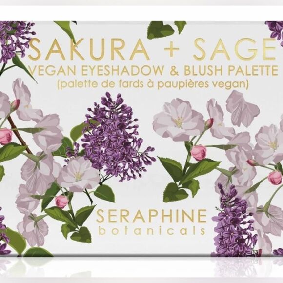 Sakura & Sage Seraphine Botanicals Vegan Eyeshadow Blush Palette - Picture 1 of 3